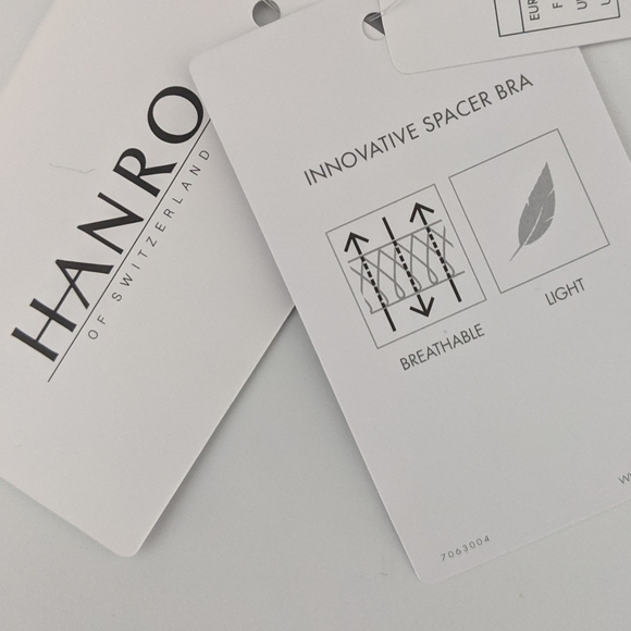 NWT HANRO Smooth Illusion Spacer T-Shirt Underwire Bra in Black - Picture 6 of 10